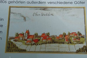 Sketch of the village from the 1600s