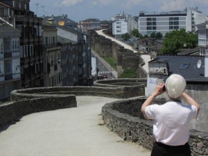 Our guest photographs the 3rd century Roman walls of Lugo, Galicia, Spain