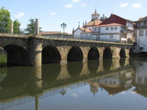 The Roman bridge dates back to the 3rd century. It still carries pedestrian traffic back and forth to both sides of the town. 