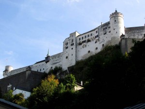 Salzburg's fortress was built to protect the town and to impose the power of the ruler, a Prince Archbishop who ruled both on earth as well as provided a conduit to heaven