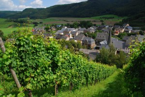 The hamlet of Burgen has a population of 600. Many of them are involved in the production of wine. 